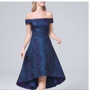 Aidan Mattox Metallic Jacquard Dress